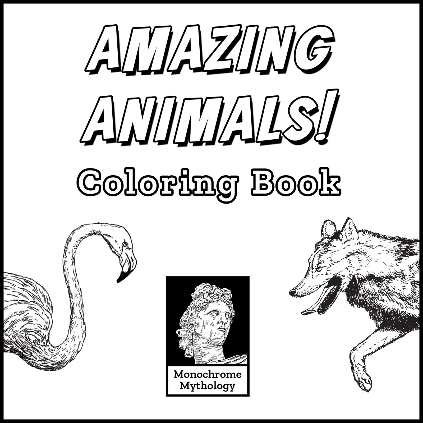Amazing Animals! Coloring Book cover variant